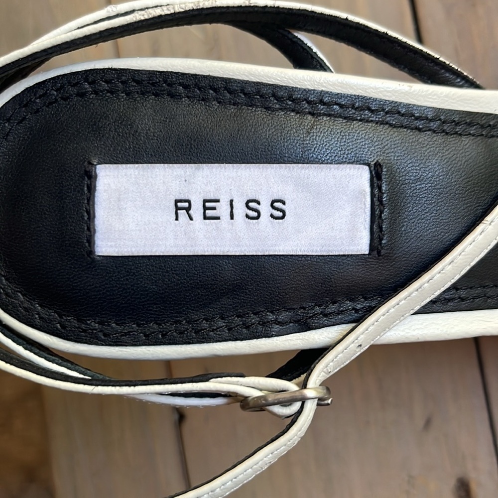 Reiss Bali Heeled Strappy Stiletto Sandals in Off White Size 40, US 9.5 - Picture 12 of 12